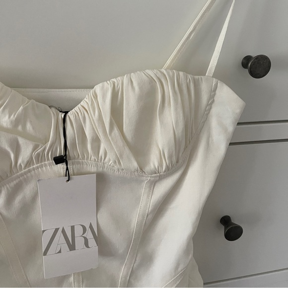Zara Off-white Bodysuit - Picture 2 of 3